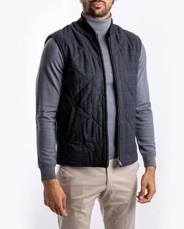 Chaleco 100% Algodón en Gris Oscuro